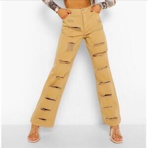 High Waist Straight Leg Jeans